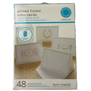 Martha Stewart's Gilded Frame Note Card Box -